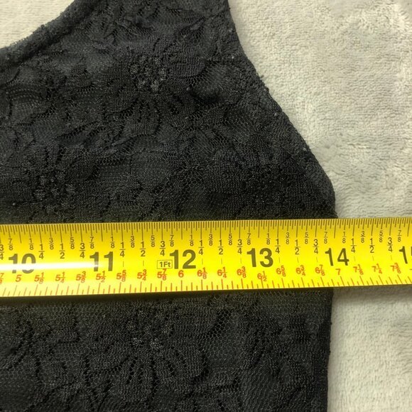 Harlow Black Lace Sleeveless Open Back Mini Party Dress Size Large - Picture 10 of 14